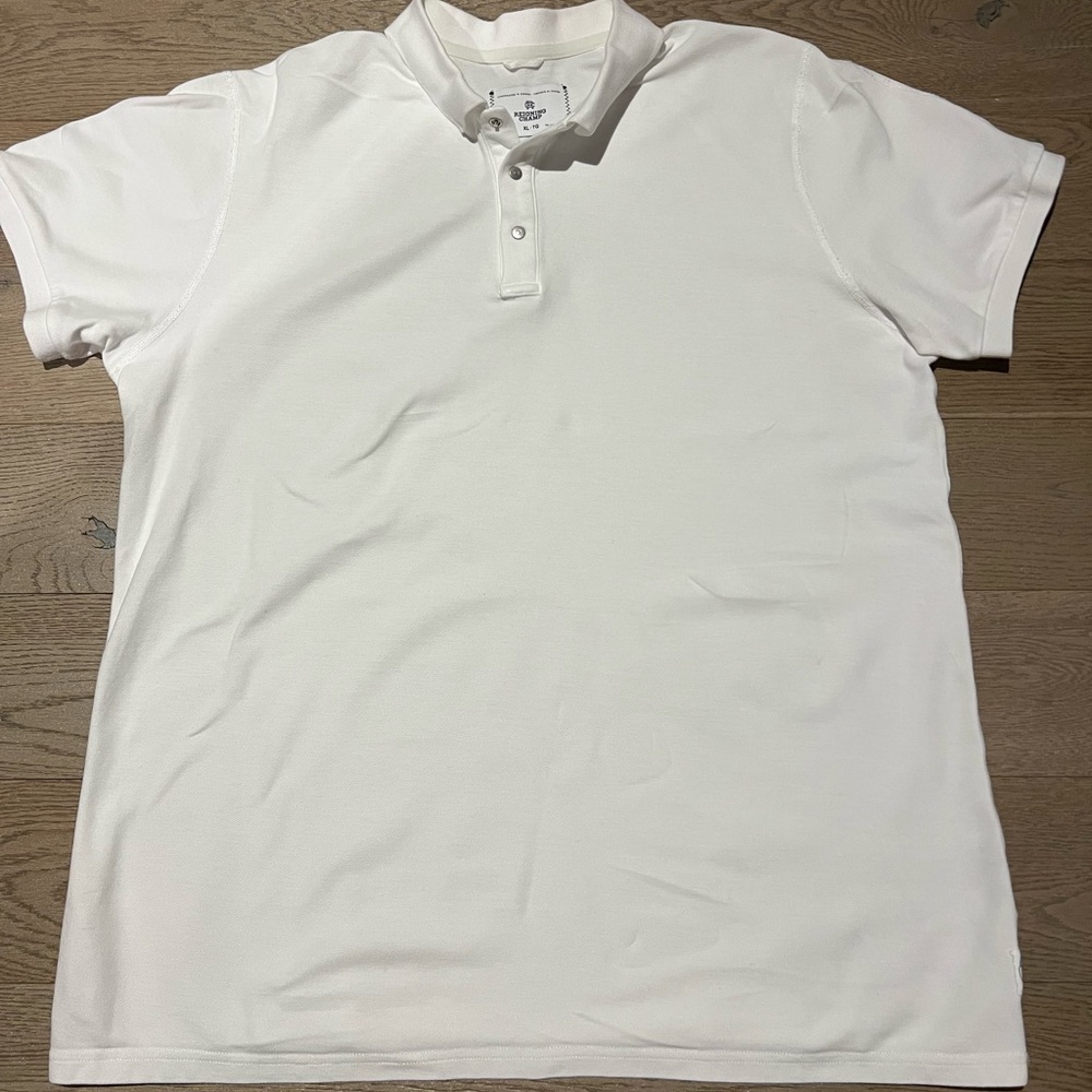 White reigning champ polo xL